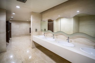 Wide Picture of a Modern Bathroom