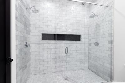 Stylish Shower with Glass Doors